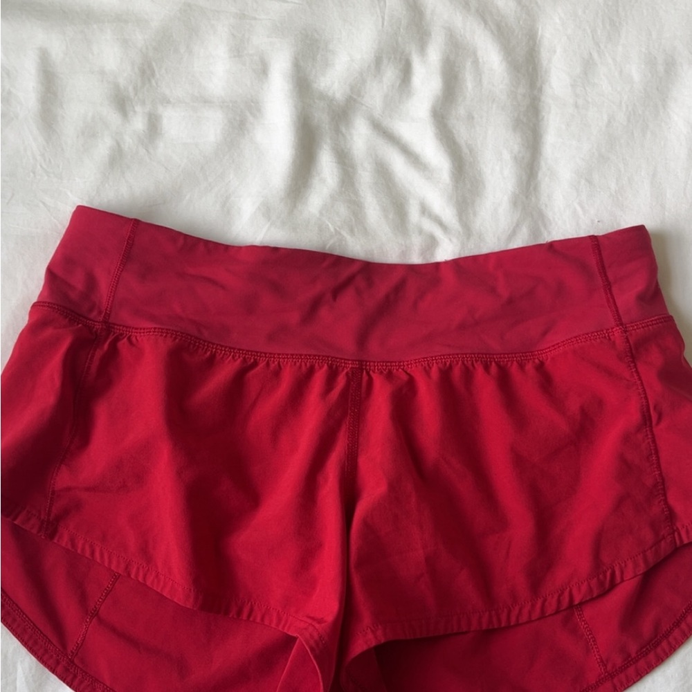 Lululemon Athletica Red Women's Athletic Shorts